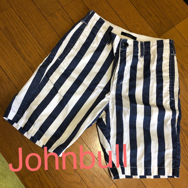 JOHNBULL(ジョンブル)の半パン　ショートパンツ　メンズ　ボーダー メンズのパンツ(ショートパンツ)の商品写真