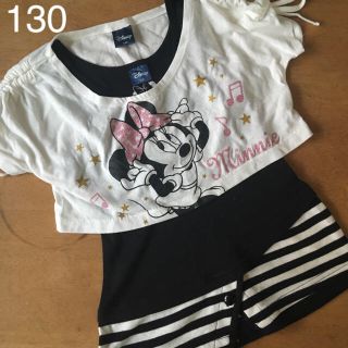 ディズニー(Disney)のDisney 130 半袖 タンクトップ セット(Tシャツ/カットソー)