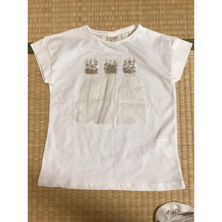 ザラキッズ(ZARA KIDS)のTシャツ ZARA ザラ 女の子 110 スパンコール チュール(Tシャツ/カットソー)