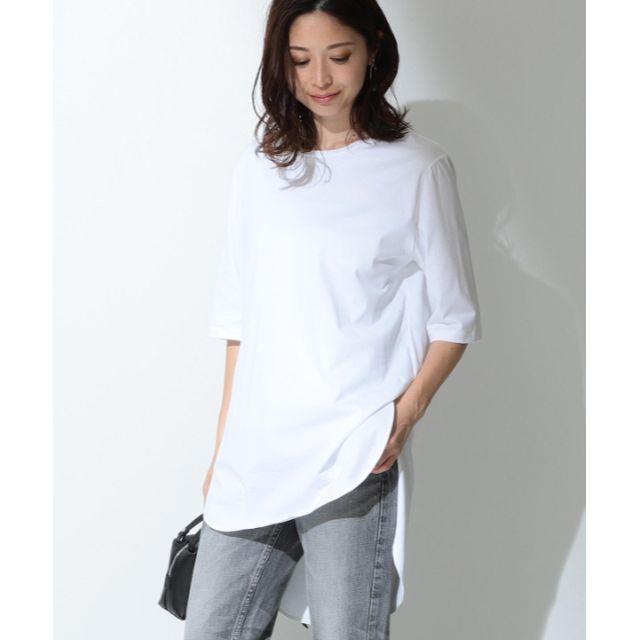 クーポン連動お値下げ！ATON未使用！ROUND HEM T-SHIRT