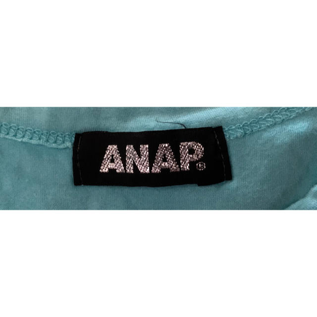 ANAP(アナップ)のANAP 半袖 Tシャツ タイト 水色 サイズ1 ラインストーン タイト レディースのトップス(Tシャツ(半袖/袖なし))の商品写真