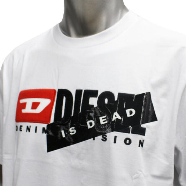 DIESEL(ディーゼル)のDIESEL ディーゼル　Lサイズ　ホワイト　Tシャツ メンズのトップス(Tシャツ/カットソー(半袖/袖なし))の商品写真