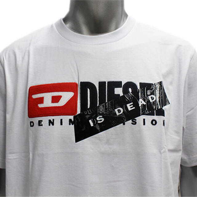 DIESEL(ディーゼル)のDIESEL ディーゼル　Lサイズ　ホワイト　Tシャツ メンズのトップス(Tシャツ/カットソー(半袖/袖なし))の商品写真