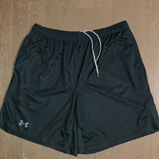 アンダーアーマー(UNDER ARMOUR)のアンダーアマー ハーフパンツ メンズ L  XL  LG 黒 ブラック(ショートパンツ)