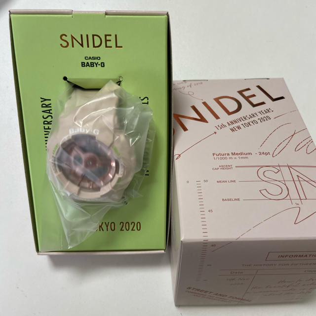 SNIDEL(スナイデル)のスナイデル SNIDEL　限定　腕時計　コラボ　baby g CASIO レディースのファッション小物(腕時計)の商品写真