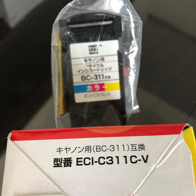 ecorica ECI-C311C-V　インクジェットカートリッジ インテリア/住まい/日用品のオフィス用品(オフィス用品一般)の商品写真