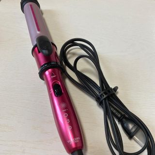 テスコム(TESCOM)のテスコム ione マイナスイオンスチームヘアーアイロン 32mm ピンク(ヘアアイロン)