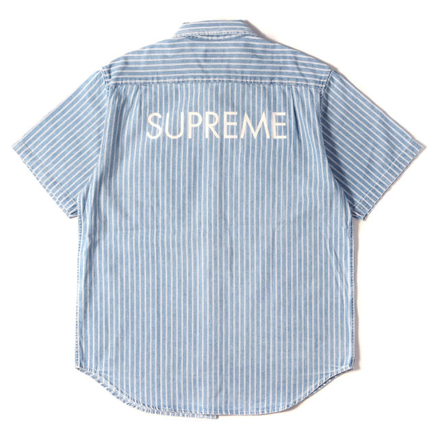 Supreme 17ss Stripe Denim S/S Shirt