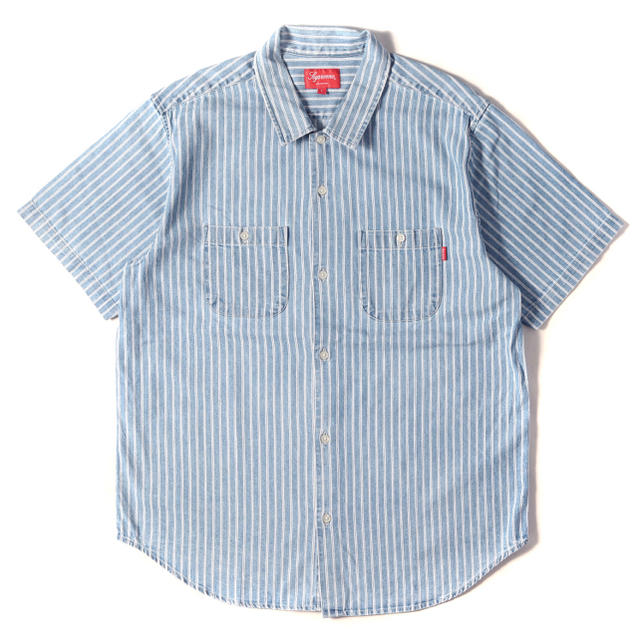 Supreme 17ss Stripe Denim S/S Shirt 1