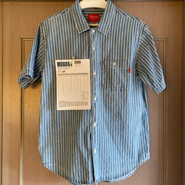 Supreme 17ss Stripe Denim S/S Shirt 2