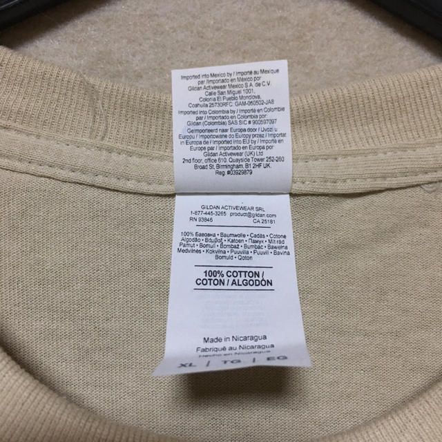GILDAN(ギルタン)の新品 GILDAN 半袖Tシャツ ポケット付き サンドベージュ XL メンズのトップス(Tシャツ/カットソー(半袖/袖なし))の商品写真