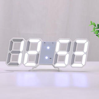 【送料無料！】3Dデザイン デジタルLED時計 置き時計 壁掛け時計(置時計)