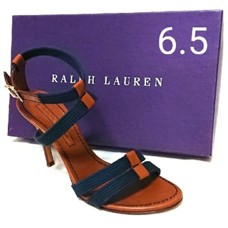 ラルフローレン(Ralph Lauren)のRALPH LAUREN COLLCTION サンダル ネイビー 6.5(サンダル)