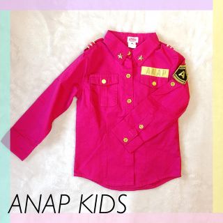 アナップキッズ(ANAP Kids)のANAPKIDS 刺繍ワッペン シャツ(ブラウス)