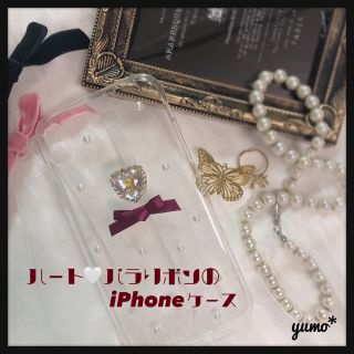 ティティアンドコー(titty&co)のハート♡バラリボンのiPhoneケース୨୧⑅*.(iPhoneケース)