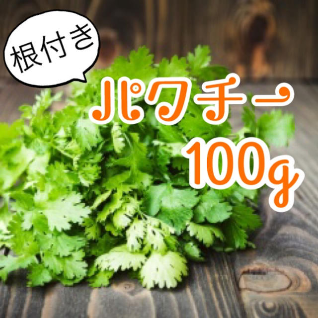 パクチー 無農薬 100g ネコポス発送 食品/飲料/酒の食品(野菜)の商品写真