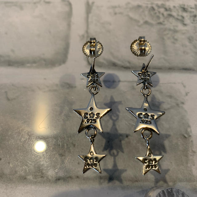 Chrome Hearts(クロムハーツ)のmiyabi様専用CODY SANDERSON 3star dangling メンズのアクセサリー(ピアス(両耳用))の商品写真