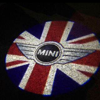 ビーエムダブリュー(BMW)の新品 MINI ミニクーパー ウェルカムランプ ライト カーテシ 国旗エンブレム(車内アクセサリ)