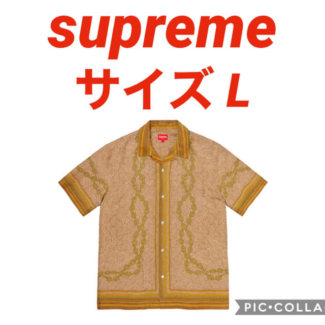 Supreme(シュプリーム)のsupreme Mosaic Silk S/S Shirt サイズL メンズのトップス(シャツ)の商品写真