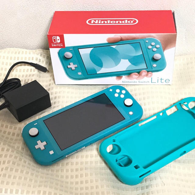 Nintendo Switch LITE ターコイズ スイッチライトカバー付