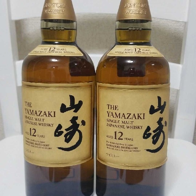 サントリー(サントリー)の超希少品 サントリー 山崎 12年 700ml 2本セット 食品/飲料/酒の酒(ウイスキー)の商品写真