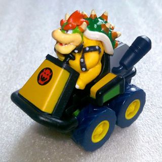 クッパ　プルバック式ミニカー(キャラクターグッズ)