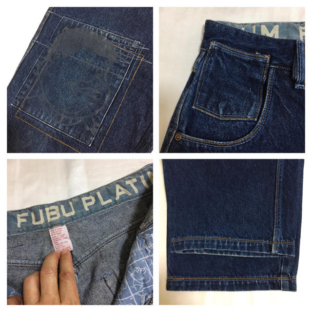 PLATINUM FUBU(プラティナムフブ)の90s◆プラチナム FUBU◆Fat Albert バギー ワイドデニム パンツ メンズのパンツ(デニム/ジーンズ)の商品写真