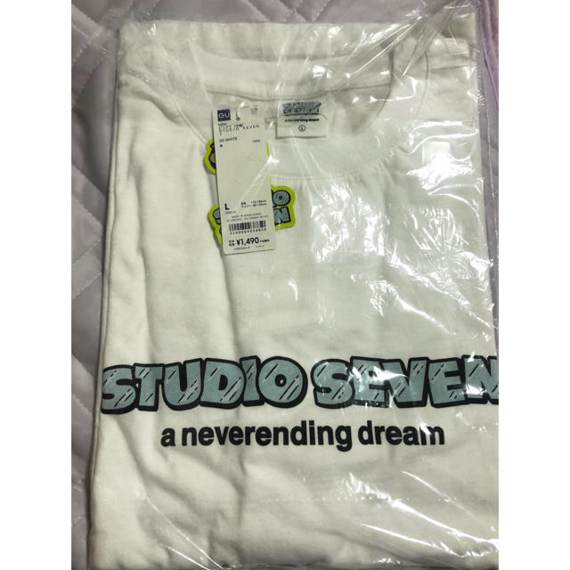 GU(ジーユー)のGU STUDIO SEVEN ビッグTシャツ 白 L メンズのトップス(Tシャツ/カットソー(半袖/袖なし))の商品写真