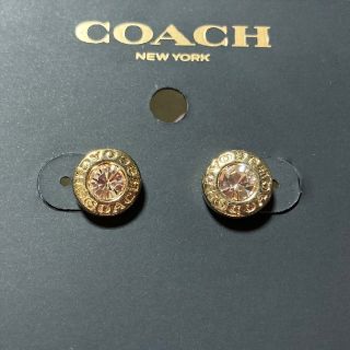 コーチ(COACH)のCOACH コーチ ピアス サークルラインストーンピアス  正規品(ピアス)