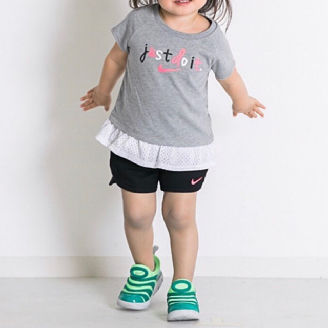 NIKE(ナイキ)のNIKE ナイキ キッズ Tシャツ ショーツ セットアップ 90cm setup キッズ/ベビー/マタニティのキッズ服女の子用(90cm~)(Tシャツ/カットソー)の商品写真