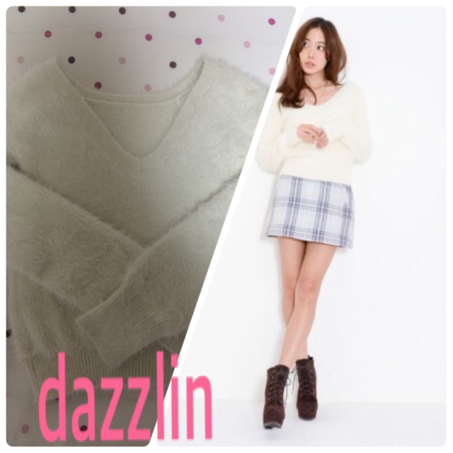 dazzlin(ダズリン)のダズリン ショート丈ふわふわニット♡ レディースのトップス(ニット/セーター)の商品写真