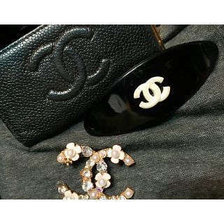 シャネル風バレッタ