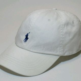 ポロラルフローレン(POLO RALPH LAUREN)の448 ラルフローレンキャップ ホワイト(キャップ)