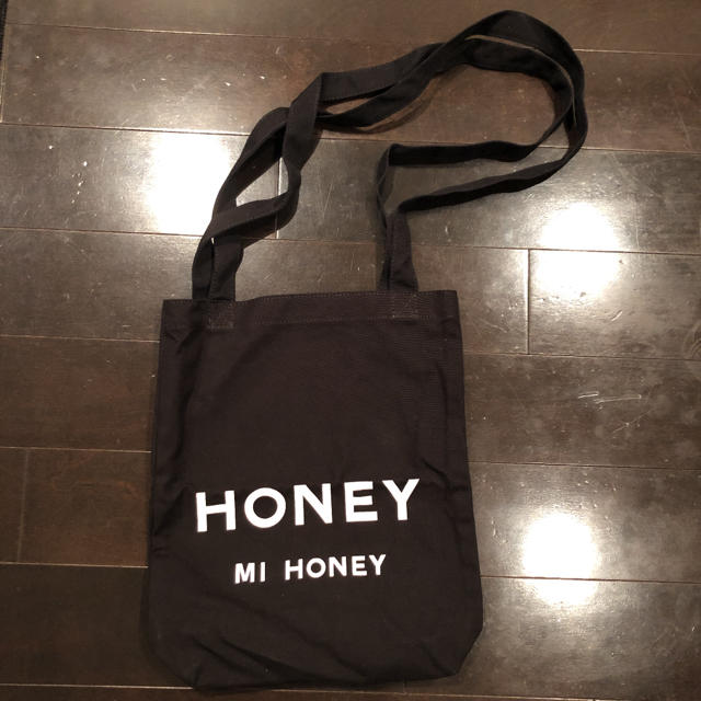 Honey mi Honey(ハニーミーハニー)のHONEY MI HONEY エコバッグ ブラック  レディースのバッグ(トートバッグ)の商品写真