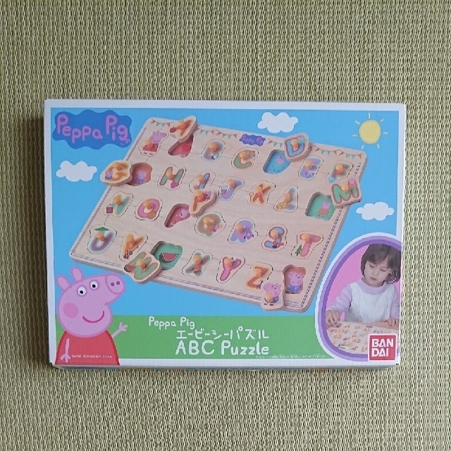 BANDAI(バンダイ)のペッパピッグ abcパズル 新品 キッズ/ベビー/マタニティのおもちゃ(知育玩具)の商品写真