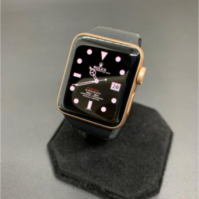 【送料込み】アップルウォッチ3 セルラーモデル 38mm レア ゴールド腕時計