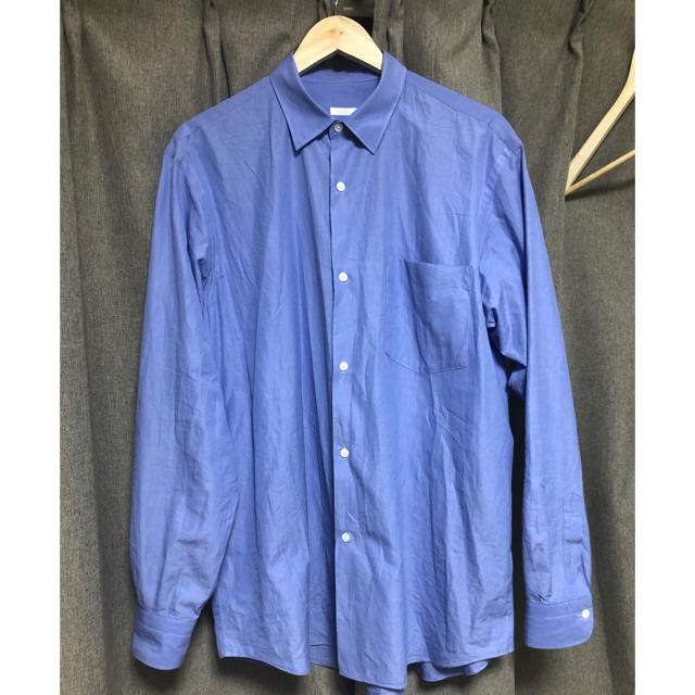 20ss comoli シャツ サックスブルー