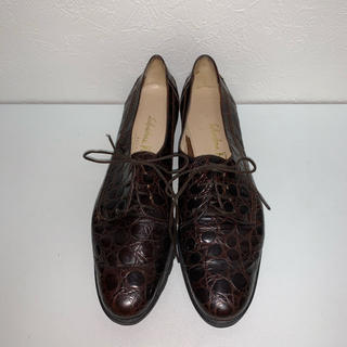 サルヴァトーレフェラガモ(Salvatore Ferragamo)のフェラガモ  レースアップシューズ  ブラウン 6AAA（23cm）(ローファー/革靴)