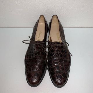 サルヴァトーレフェラガモ(Salvatore Ferragamo)のフェラガモ  レースアップシューズ  ブラウン 6AAA（23cm）(ローファー/革靴)