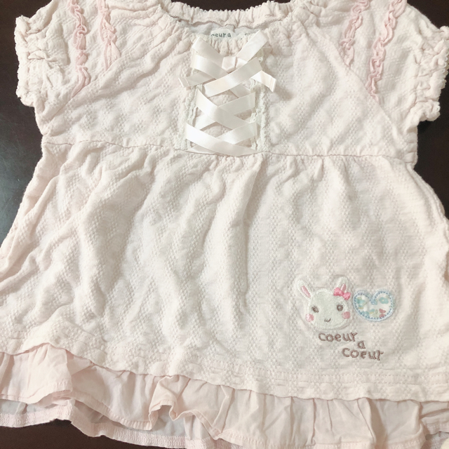 coeur a coeur(クーラクール)のクーラクール トップス 90 3点セット キッズ/ベビー/マタニティのキッズ服女の子用(90cm~)(Tシャツ/カットソー)の商品写真