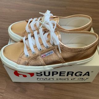 スペルガ(SUPERGA)のスペルガ　スニーカー　ピンクゴールド(スニーカー)