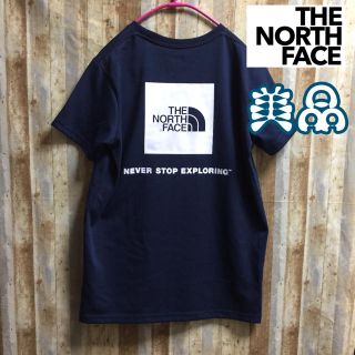 ザノースフェイス(THE NORTH FACE)の美品☆ザノースフェイス    ボックスロゴ レディース Tシャツ  サイズS(Tシャツ(半袖/袖なし))