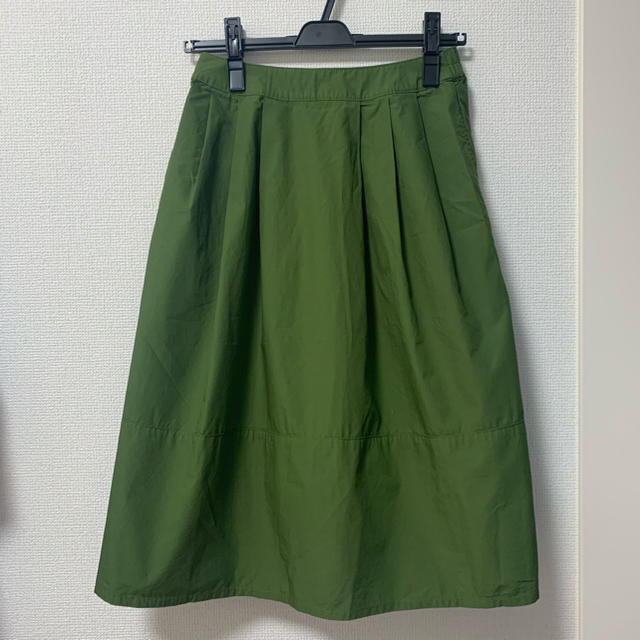 MUJI (無印良品)(ムジルシリョウヒン)の無印良品　オーガニックコットン　イージータックギャザースカート レディースのスカート(ひざ丈スカート)の商品写真