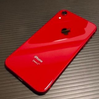 iPhone XR RED 本体 64G SIMフリー(スマートフォン本体)