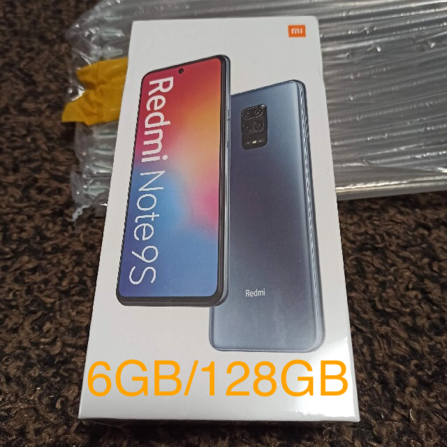 【新品未開封】Redmi note 9s 6GB/128GB　グローバル版 スマホ/家電/カメラのスマートフォン/携帯電話(スマートフォン本体)の商品写真