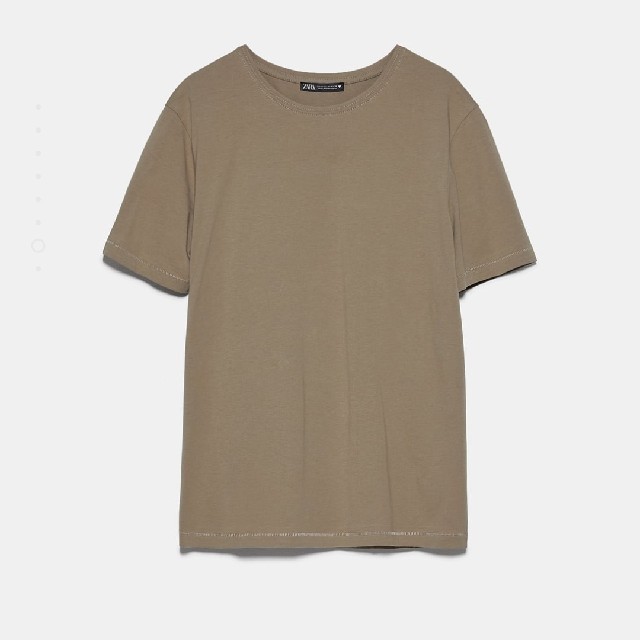 ZARA(ザラ)の今季 新品 ZARA ザラ クルーネック Tシャツ トップス 半袖 レディースのトップス(Tシャツ(半袖/袖なし))の商品写真