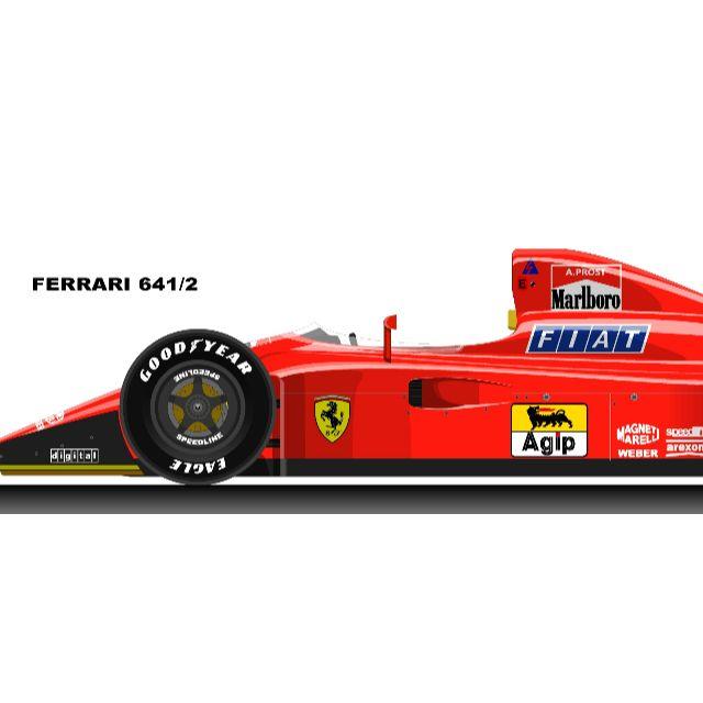 フェラーリ 641/2☆F1イラスト☆プロスト☆マンセルの通販 by フェラーリ 641/2☆F1イラスト☆プロスト☆マンセルの通販 by