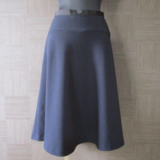 INED(イネド)のイネド INED 濃紺 スカート 15 日本製 大きいサイズ 美品 レディースのスカート(ひざ丈スカート)の商品写真