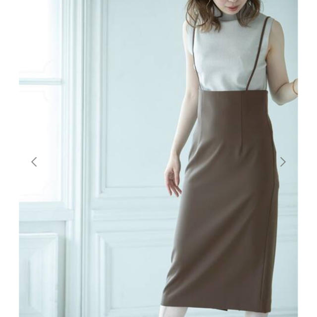 Noble(ノーブル)のショルダーサロペットスカート レディースのスカート(ひざ丈スカート)の商品写真