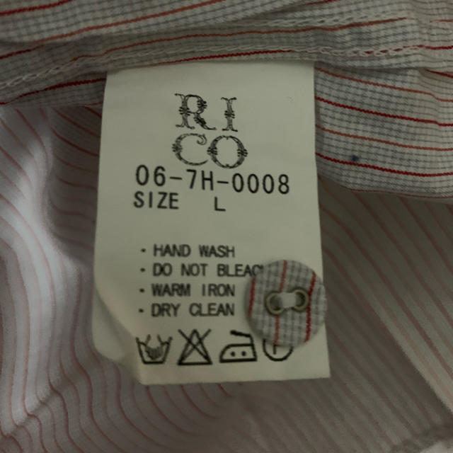 RICO(リコ)のRICO リコ ストライプ長袖シャツ メンズのトップス(シャツ)の商品写真